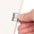 LiQunSweet Colorful Metal Skeleton Frame Binder Clips, 10 Pcs, 0.75 Inch, Hollow Wire Paper Clip