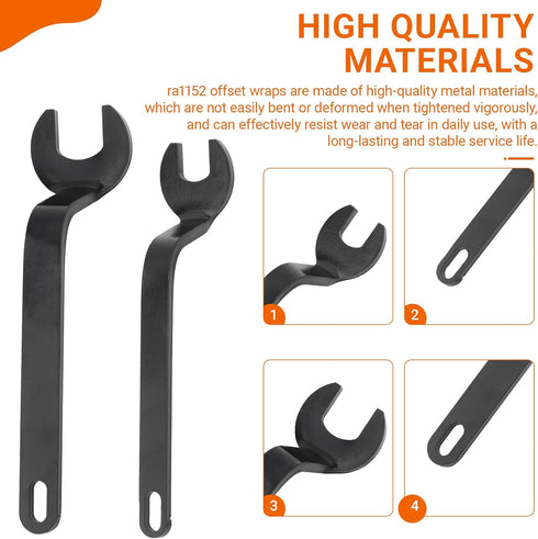KLNBRWR RA1152 Offset 24mm 1617EVS, 16171619EVS, 1613, MRF23EVS Wrenches for Router Bit Turning Includes Clamp Wrench