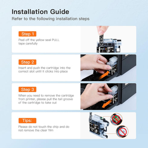 E-Z Ink Compatible Ink Cartridge Replacement for Brother LC103XL (10 Pack) for MFC-J870DW, MFC-J470DW Printers