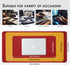 Dual Sided Leather Desk Mat, Waterproof Desk Pad for Office and Home, Large Mouse Pad and Desk Mats - Red+Yellow
