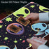 VSOJSOJKE 24" 14" MTG Play Mat, x TCG Card Play Mat, Surface with Smooth Stitched Edge, with Storage Bag, Alien Theme