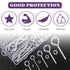 Swpeet 116Pcs 58 Set Carbon Steel Eye Bolt Screw with Nut Assortment Kit, Screw Eyes for Ornaments, Toys, Craft Gifts