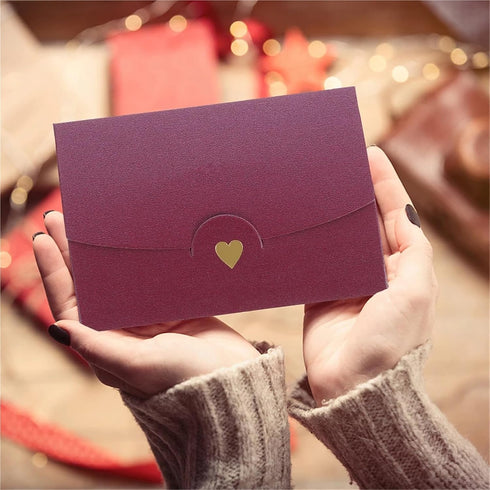 Yingluno 200pcs 10 5x7cm Gift Card Envelopes Small Greeting Card Envelopes Pearl White Gold Mini Letter Envelopes