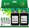 TEINO 65XL Remanufactured Black Ink Cartridge Replacement for HP 65 for Envy 5055 5052 DeskJet 3755 3772 3700 2655 3752