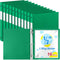 Henoyso 16 Pcs 1/2 Inch Green 3 Ring Plastic Binder, Flexible Binders for School Office