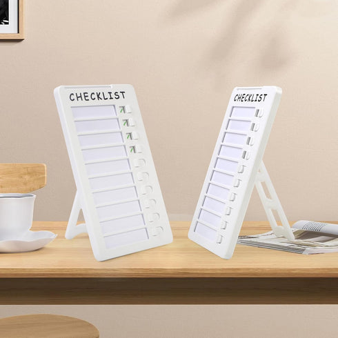 Standable Dry Erase Chore Chart, Whiteboard Checklist Board for Kids Routine with a Pen