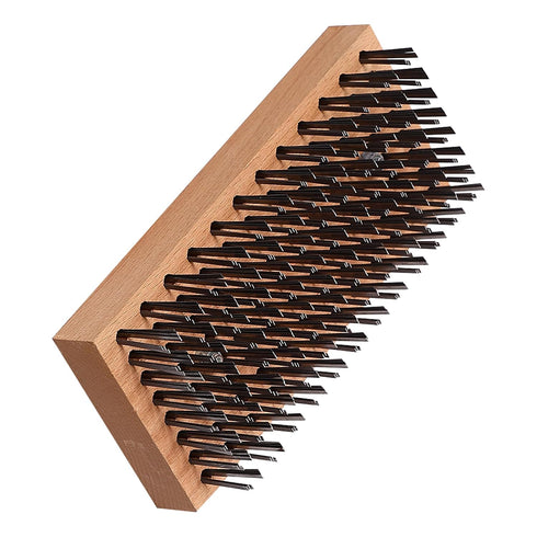 12X8 Wires,1PCS Wire Brush with Handle, Large Wire Brush for Cleaning Rust Removal Hotels Grills Welding Slags Rows