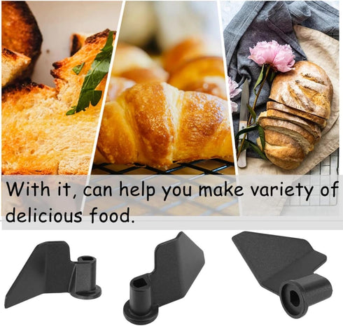 Lausixy Bread Maker Paddle, Universal Stainless Steel Bread Maker Blade and Non-Stick Mixing Paddle Replacement