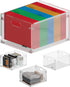 Silreck A4 Clear Acrylic File Organizer for Desk Desktop Document Holder for & Letter Size Papers, Sturdy Acrylic