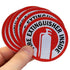 SmartSign Fire Extinguisher Inside Stickers, 2.75" x 2.75" Reflective Labels with Aggressive Adhesive, Pack of 6