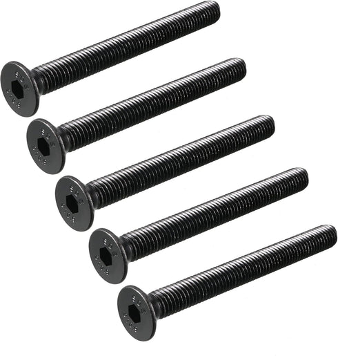 uxcell M8x80mm 10.9 Carbon Steel Countersunk Head Hex Socket Screw - 8pcs