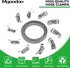 Mgoodoo 304 Stainless Steel Worm Clamps Assortment Kit, 13 FT Large Hose Clamp Strap with 10 Fasteners for Intercooler