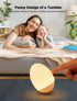 256 Egg Light for Nursery, RGB Baby Night Light, Rechargeable Night Light for Kids, Portable Small Cordless Bedside