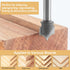BINSTAK 1/4" 1/4" 1/2" Shank Point Cutting Roundover Router Bit Radius, Cutting Diameter Carbide Tipped Round Over