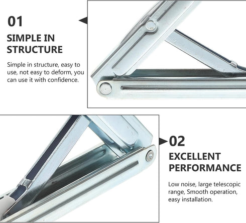 Adjustable Sofa Bed Headrest Lift Hinge Support Bracket, Heavy Duty Iron Folding Table Lifter for Furniture, Massage
