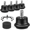 Bell Glides Replacement Caster Wheels for Office Chair or Stool, Fixed Stationary Castors (Bell Glides Short)