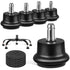 Bell Glides Replacement Caster Wheels for Office Chair or Stool, Fixed Stationary Castors (Bell Glides Short)