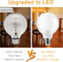 4 Pack Warm White Bathroom Light Bulbs, 60 Watt Equivalent, E26 Medium Base, G25 LED Globe, Non-Dimmable