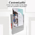 BAZIC 3 Ring Binder 1" Economy View Organizer - Grey, Round Ring, Holds 175 Sheets Paper, 1-Count