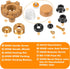 RK-17MH Repair Kit for Wall Hydrant, Metal Handle Repair Kit for Woodford Model 17 Outdoor Faucet (12 Pcs)
