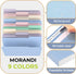 Habgp 18 Pcs Manilla Folders, 8.5 x 11 Inch, 1/3-Cut Tab Colored File Folders for School Business Office