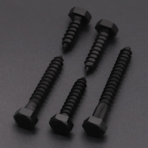 1/4 x 4" (10 Pack) Stainless Steel Hex Lag Bolts, Hexagon Head Lag Screws, Stainless Steel 304 (18-8)