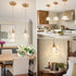 5.1Inch E26 Pendant Light Fixtures,Mini Hanging Lights Transparent Glass Vintage Pendant Light for Bedroom Living Room