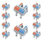 10 Pcs DIN Rail Terminal Blocks, 28-12AWG Quick Wiring Cable Connector for DIY Push-in Conductor