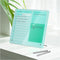Desktop Thickened Acrylic Dry Erase Board - 12"x10", Tabletop Planner Board with Stand, Frameless Green Dry Erase White