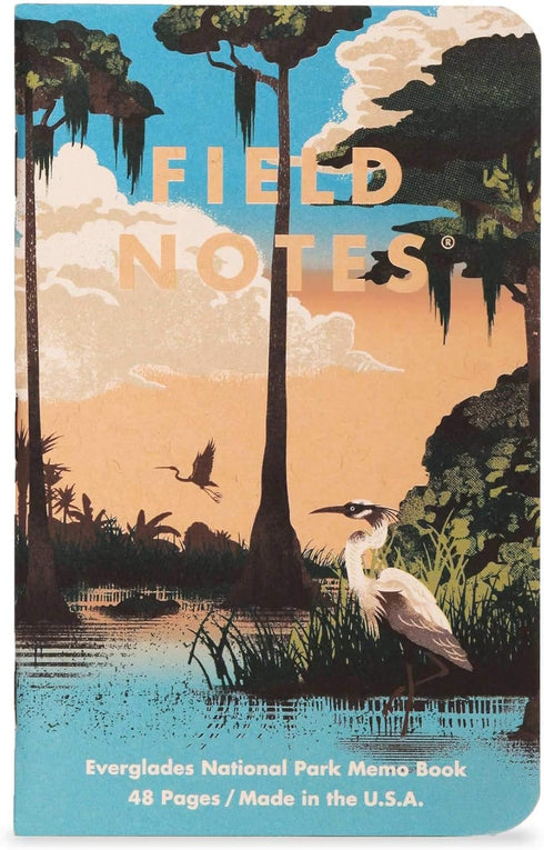 Field Notes National Parks Series F - Glacier, Hawai'I Volcanoes, Everglades - Graph Paper Memo Book 3-Pack 3.5 x 5.5