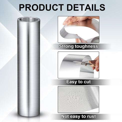 2 0.2 mm (14" 10') Therwen Roll Aluminum Flashing Roll Metal Aluminum Roof Panels Thickness Roof Flashing Strip