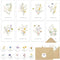 Rtisaeu 96 Pack Floral Thank You Cards with Envelopes, Wildflower Thank You Notes