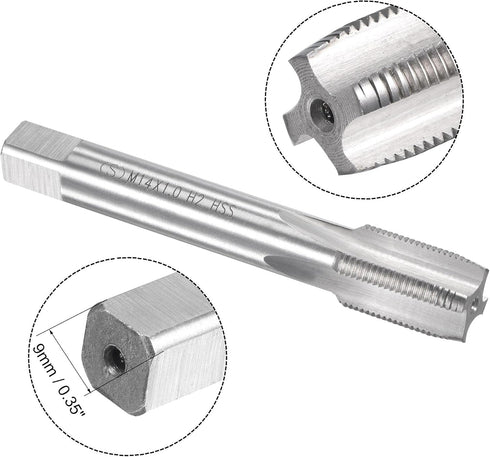 uxcell M14 x 1mm Metric Tap and Die Set, Machine Thread Screw Tap & Die Kit for Nut Screw Bolt Repair