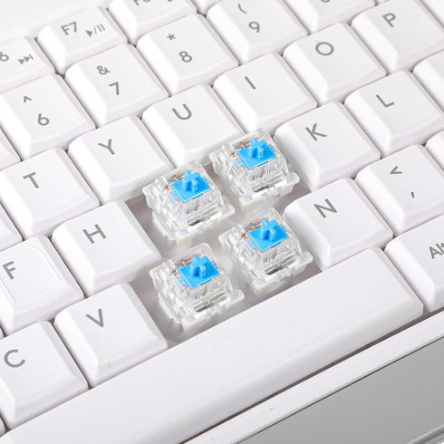 Gsbnjuy 30Pcs 3 Blue Switch Replacement, PIN Mechanical Keyboard Switches, Clicky with Strong Tactile Feedback