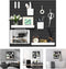 VUSIGN Pegboard Combination Wall Organizer Kit, 4 Pieces with 17 Accessories for Home, Office