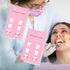 Lashicorn 50 Pack 2x3.5" inch Teeth Whitening Loyalty Reward Cards | | Size Business Card | Matches Teeth Whitening