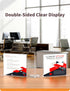NIUBEE Acrylic Sign Holder, 8.5x11 Inches 3 Pack, T Shape Double Sided Clear Frames for Office Display