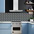25Pcs Self-Adhesive Mosaic Tile Transfer, Peel and Stick Waterproof Backsplash Tile Sticker for Kitchen Bathroom