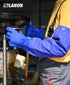 LANON 26" Elbow Length Heavy-Duty PVC Chemical Resistant Gloves, Large Rubber Protection