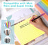 Lined Self Stick Post-it Notes, 6 x 8 in, 8 Pack Large Ruled Stickies, Strong Adhesive, 50 Sheets/Pad for Home, Office,