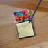 Caroline's Treasures Colorful Apples Sticky Note Holder, Refillable Dispenser for Self-Sticky Note Pads