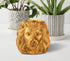 Lion Pencil Holder - Golden Desk Organizer for Office Supplies