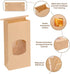120pcs 13.7x8.3x3.5 Inches 100pcs 4.5x2.36x9.6in, Moretoes Bread Bags for Homemade Bread Bundle with Medium Bakery
