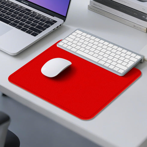 glodentai 11"*8") Leather Mouse Pad with Stitched Edge, Waterproof Gaming Mouse Mat for Computers, Laptop, Office