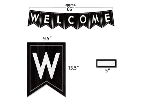 Teacher Created Resources Modern Farmhouse Pennants Welcome Bulletin Board Set