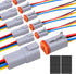 6Pack 4-Pin Waterproof DT Connector Male and Female with 16AWG 105? 600V Wires and Heat Shrink Tubes for Automotive