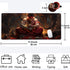 Large Mouse Pad, 31.5 x 11.8in Extended Gaming Mouse Pad with Stitched Edges, Anime Cool Warriors Pattern