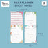 Paper Junkie Calendar Sticky Notes for Monthly, Weekly, and Daily in Floral Print (8 Pack)