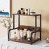 Office Desk Shelf Organizer, Wood Desktop Bookshelf Storage Rack, Stylish Vinyl Record Holder, Multi-functional for