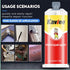 AB Glue Waterproof Sealant, All-Purpose Repair Glue, Casting Repair Glue for Metal, 2PCS Magic Welding Glue for